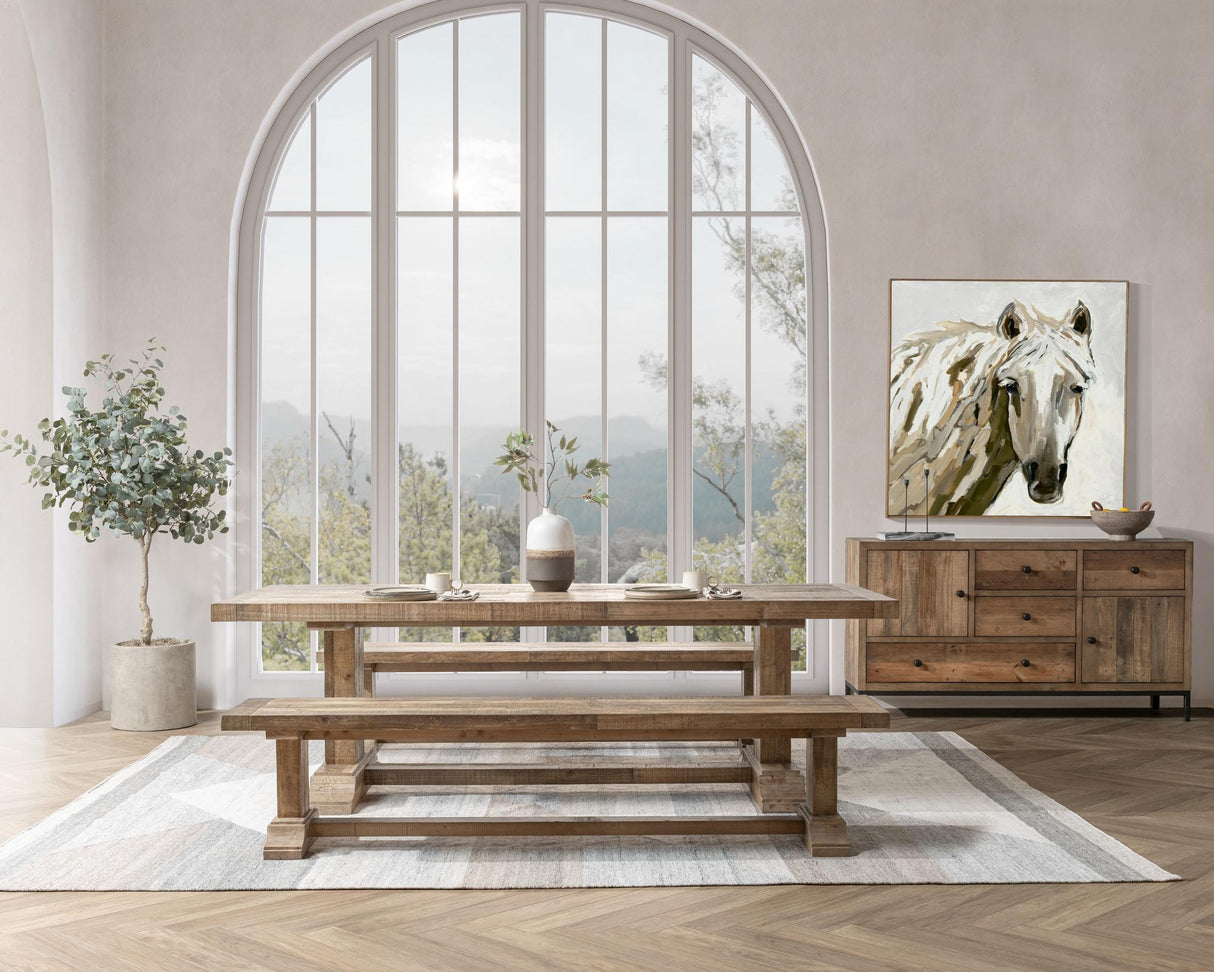 Dita Dining Table - Natural Pine by Classic Home at Eve Furniture