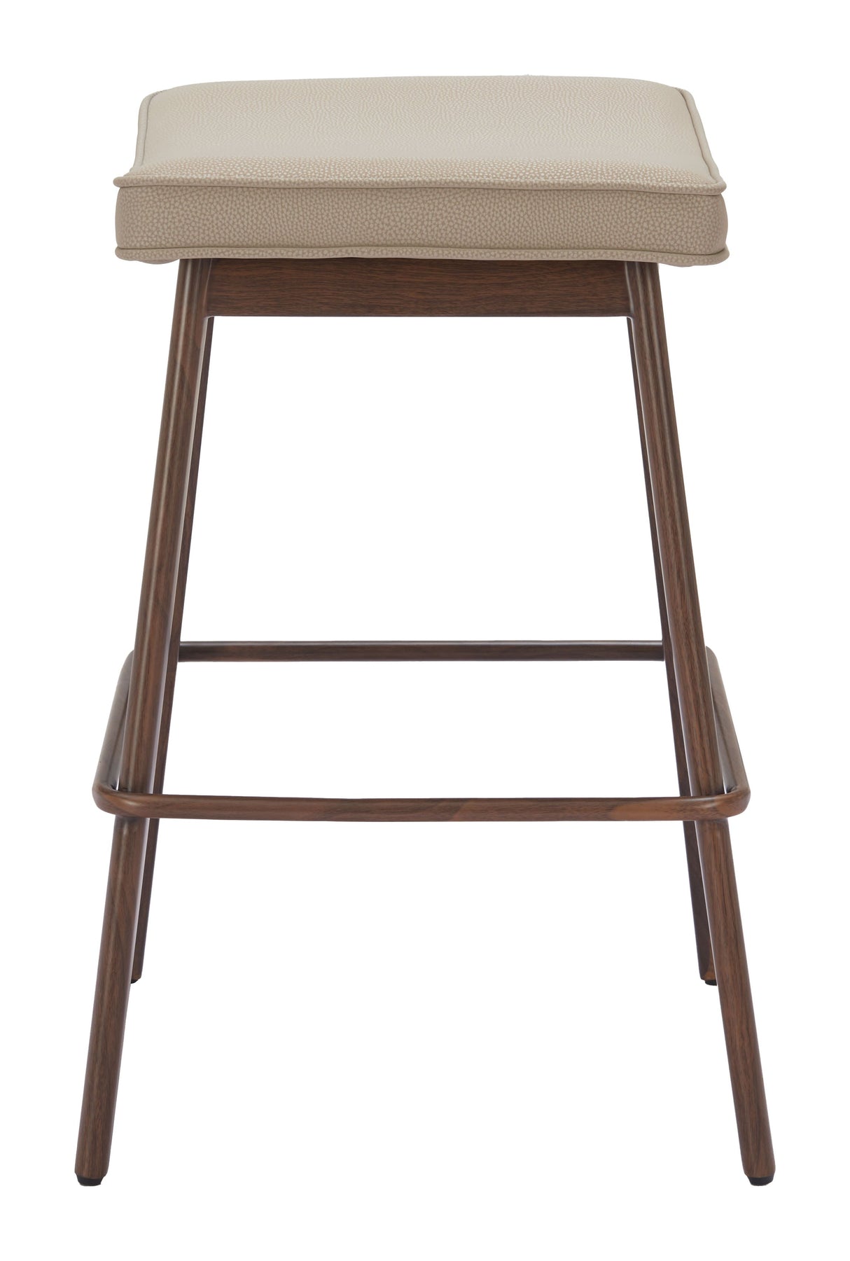 Divat Beige & Walnut Counter Stool (Set of 2) by Zuomod at Eve Furniture