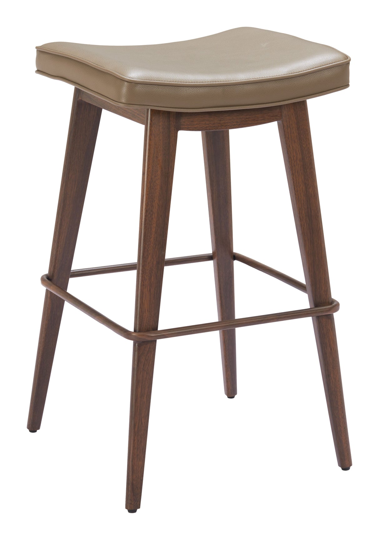 Divat Taupe & Walnut Barstool (Set of 2) by Zuomod at Eve Furniture