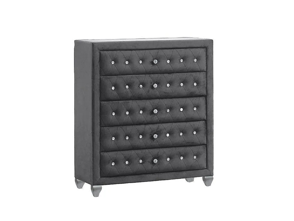 Divina Grey Platform Bedroom Set by New Era Innovations at Eve Furniture