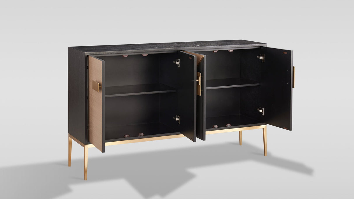 Divolia Grey and Black Sideboard by New Era Innovations at Eve Furniture