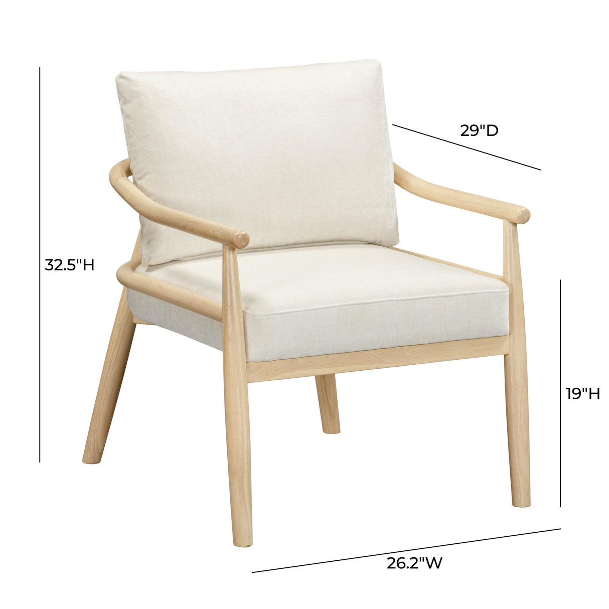 Dixie Chenille Velvet Accent Chair by TOV Furniture at Eve Furniture