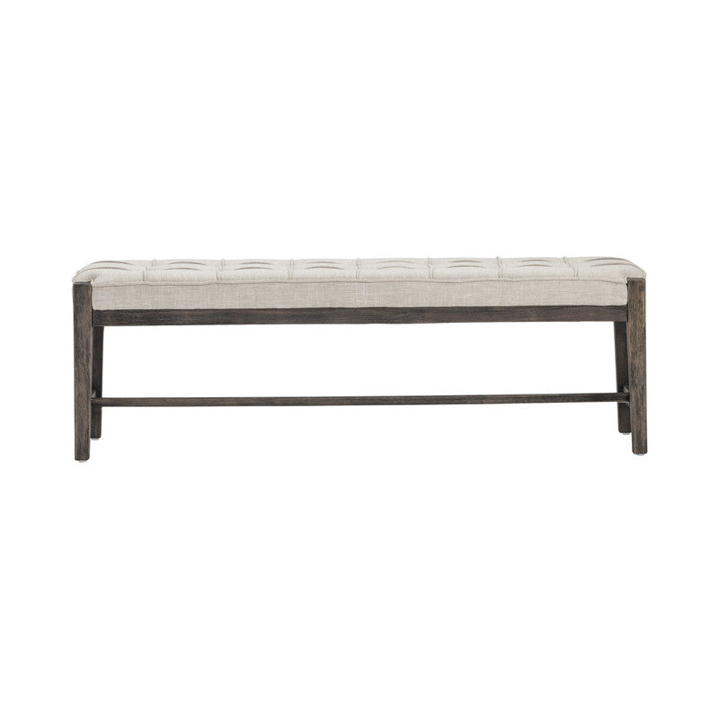 Dixon Beige/Brown Bench by Crestview at Eve Furniture