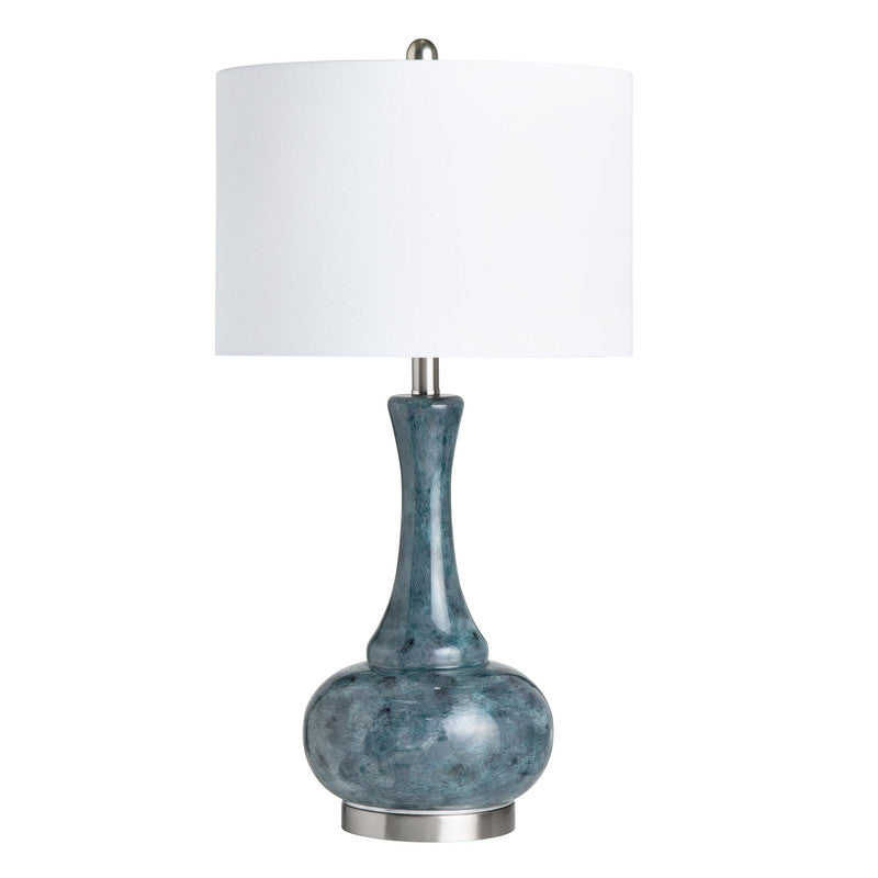 Dixon Teal Table Lamp (Set of 2) by Crestview at Eve Furniture