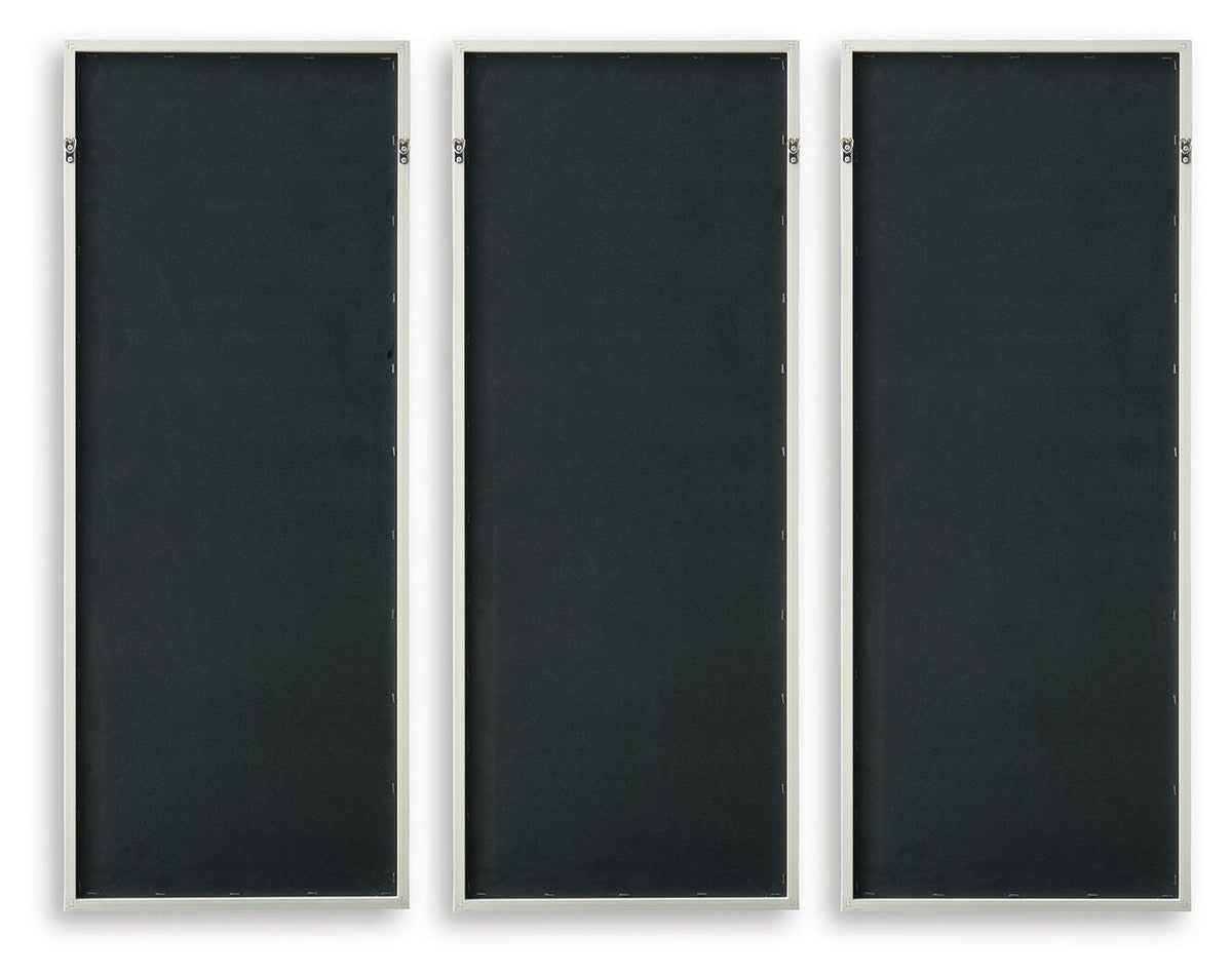 Dixonburg Taupe/Gray Wall Art, Set of 3 by Ashley at Eve Furniture
