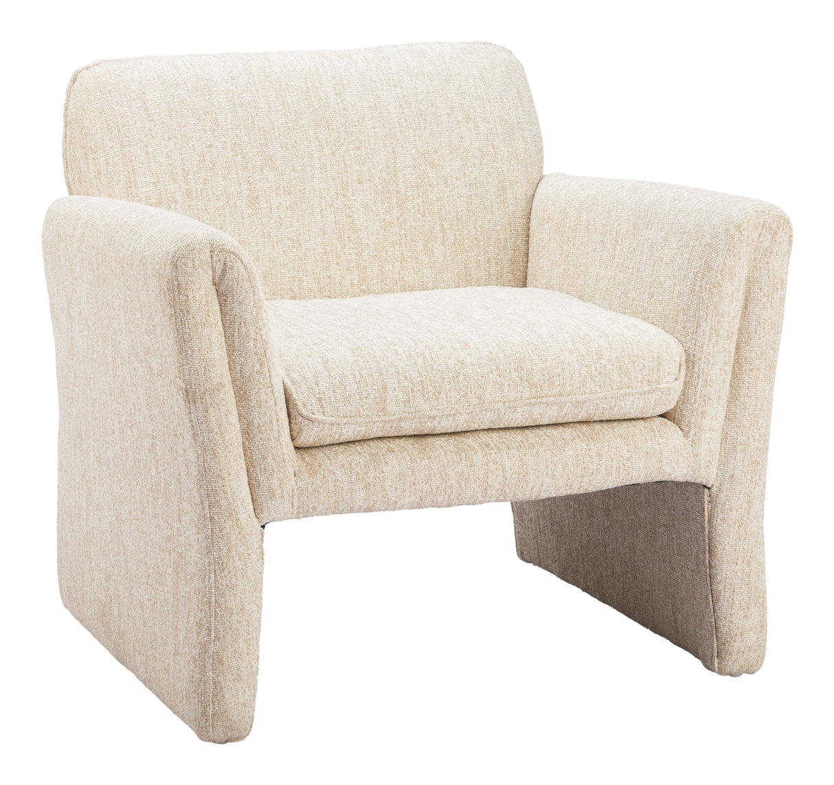 Dobra Oatmeal Beige Accent Chair by Zuomod at Eve Furniture