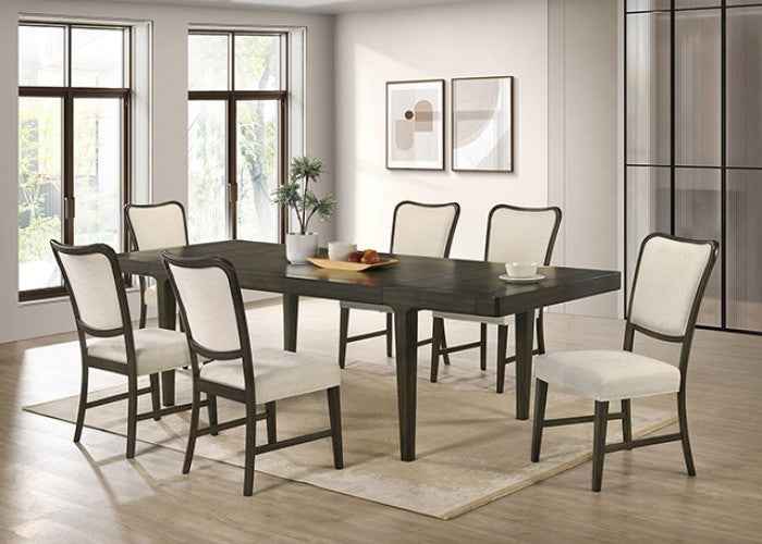 Doconde Espresso 7-Piece Dining Room Set by Furniture of America at Eve Furniture