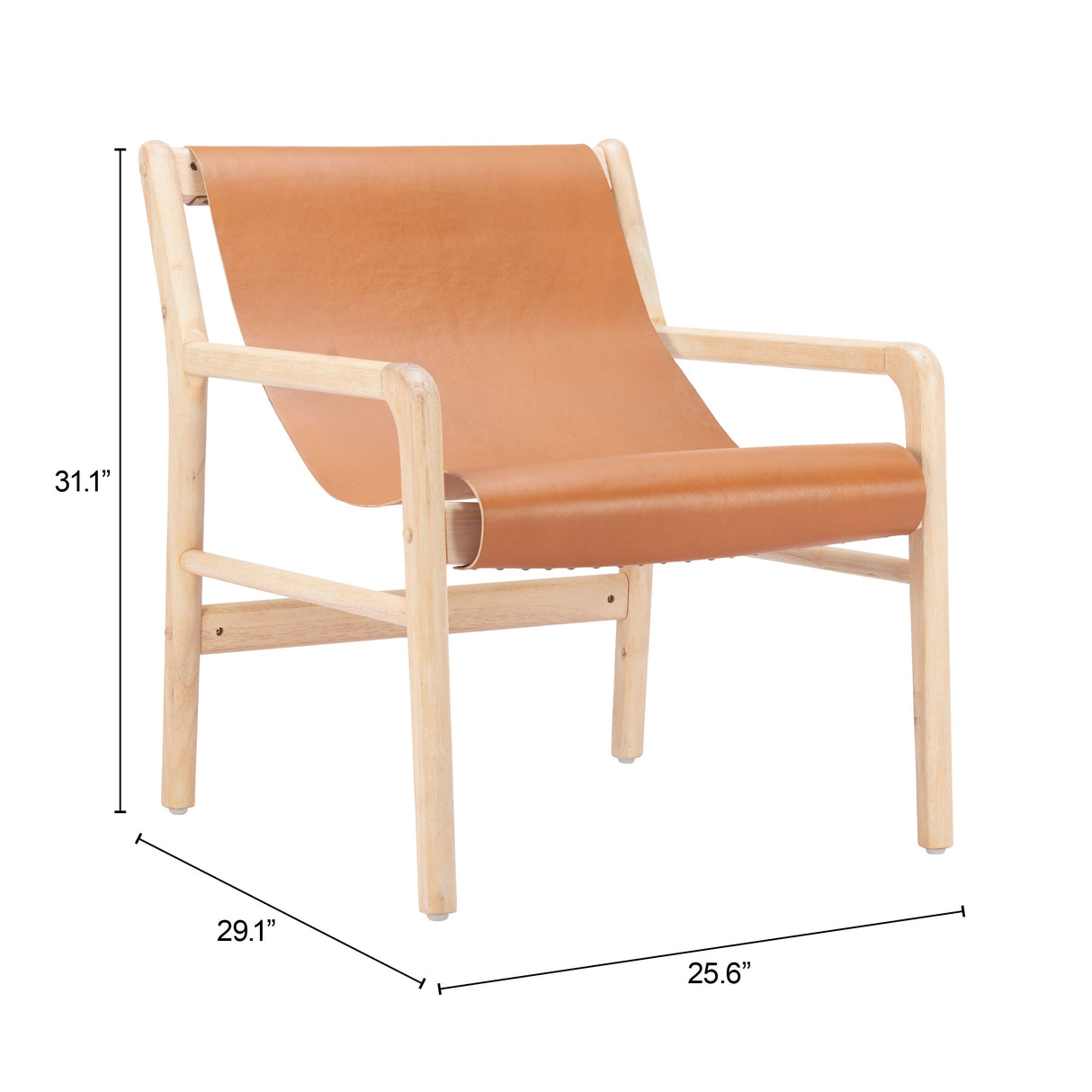 Doek Tan Accent Chair by Zuomod at Eve Furniture