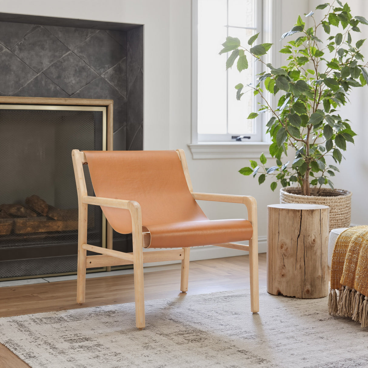 Doek Tan Accent Chair by Zuomod at Eve Furniture
