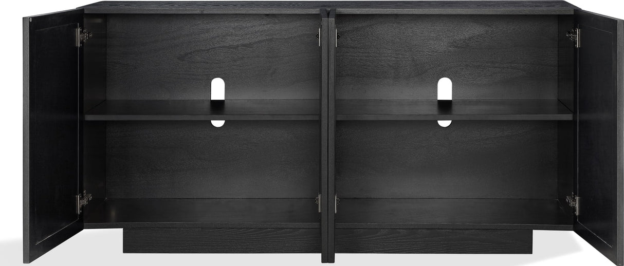 Doheny Black/Brass Wood and Metal Two Door Sideboard by Modus Furniture at Eve Furniture