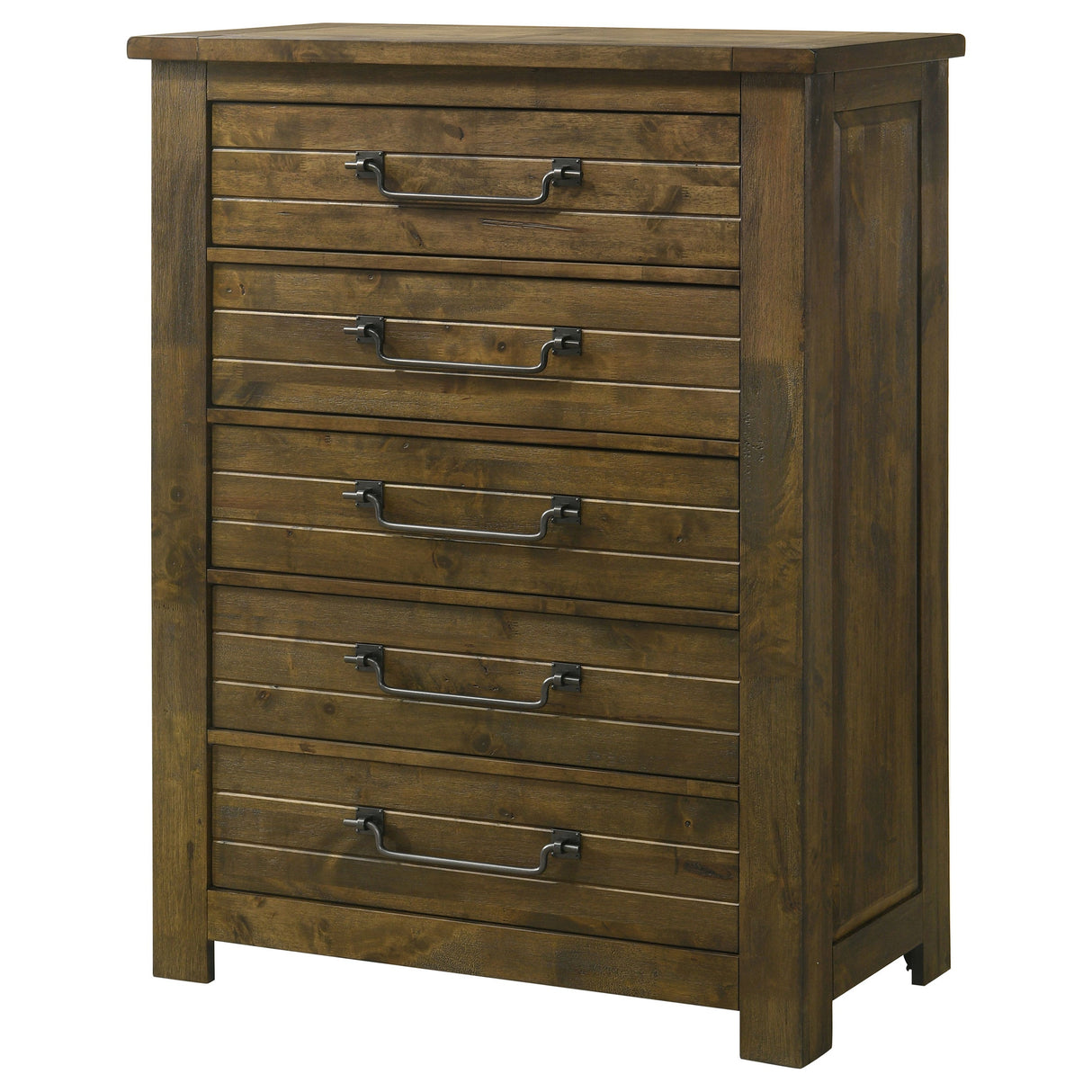Doherty Rustic Brown 5-drawer Chest Of Drawers by Coaster at Eve Furniture