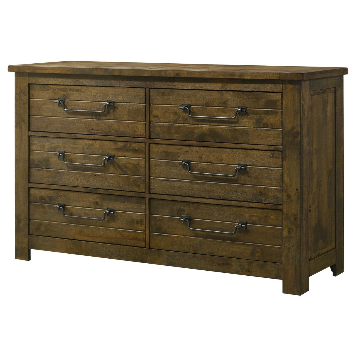 Doherty Rustic Brown 6-drawer Bedroom Dresser by Coaster at Eve Furniture