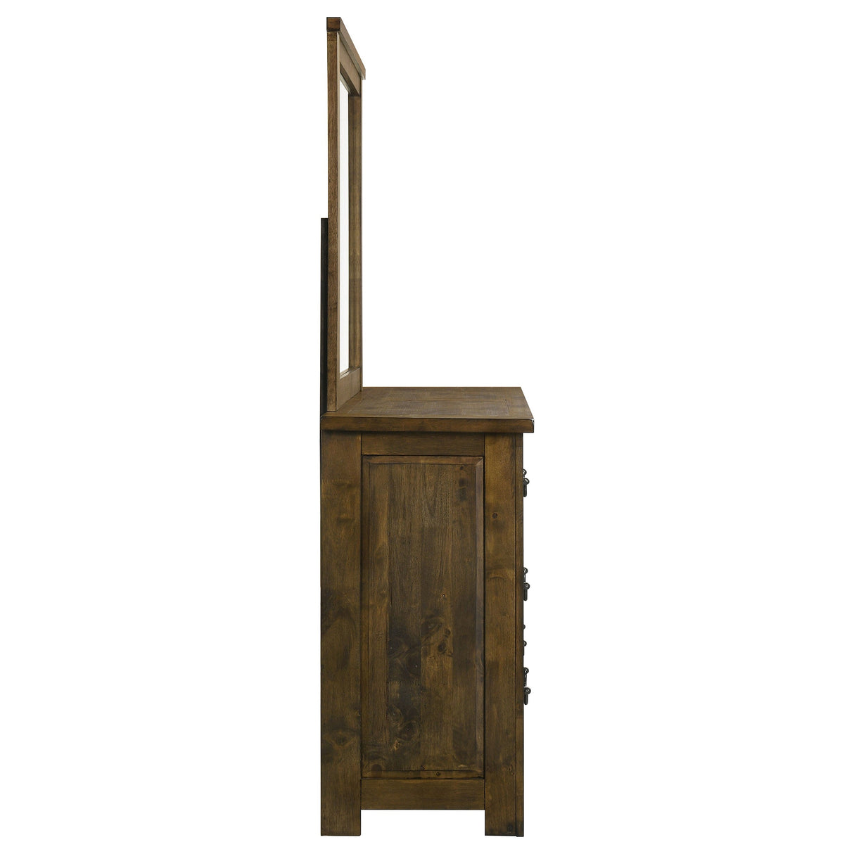 Doherty Rustic Brown 6-drawer Dresser With Mirror by Coaster at Eve Furniture
