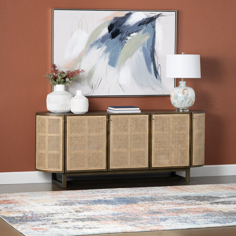 Domingo Brown/Tan Sideboard by Crestview at Eve Furniture