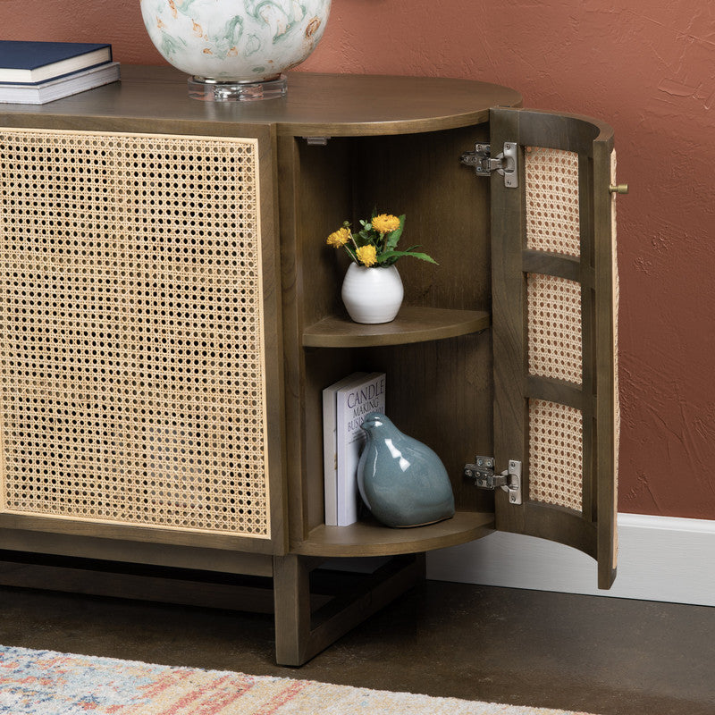 Domingo Brown/Tan Sideboard by Crestview at Eve Furniture