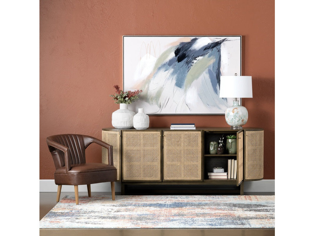 Domingo Brown/Tan Sideboard by Crestview at Eve Furniture