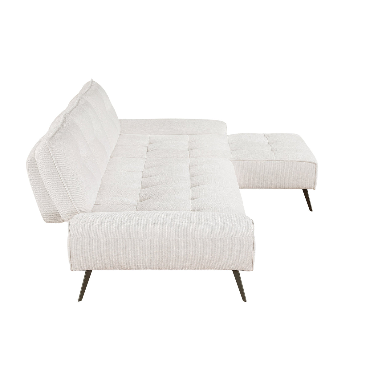 Dominic Beige 2-Piece Sectional with Right Chaise and Dual-position Backs by Homelegance at Eve Furniture