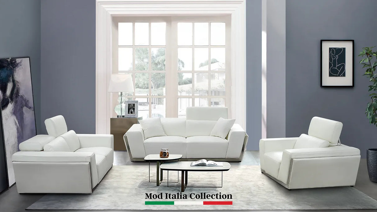 Domo White Living Room Set by New Era Innovations at Eve Furniture