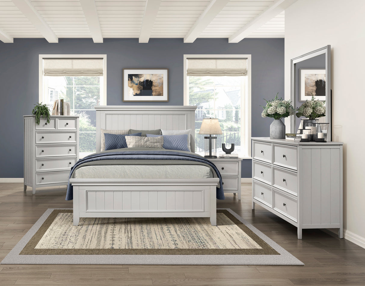 Donahue White California King Bed by Homelegance at Eve Furniture