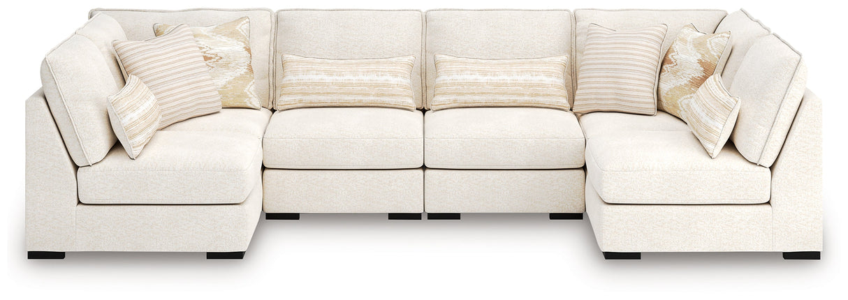Donelson Creek Vanilla 6-Piece Modular Sectional by Ashley at Eve Furniture