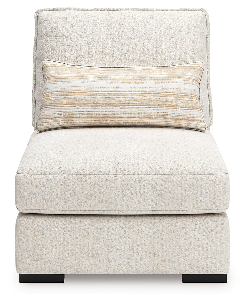 Donelson Creek Vanilla Armless Chair by Ashley at Eve Furniture