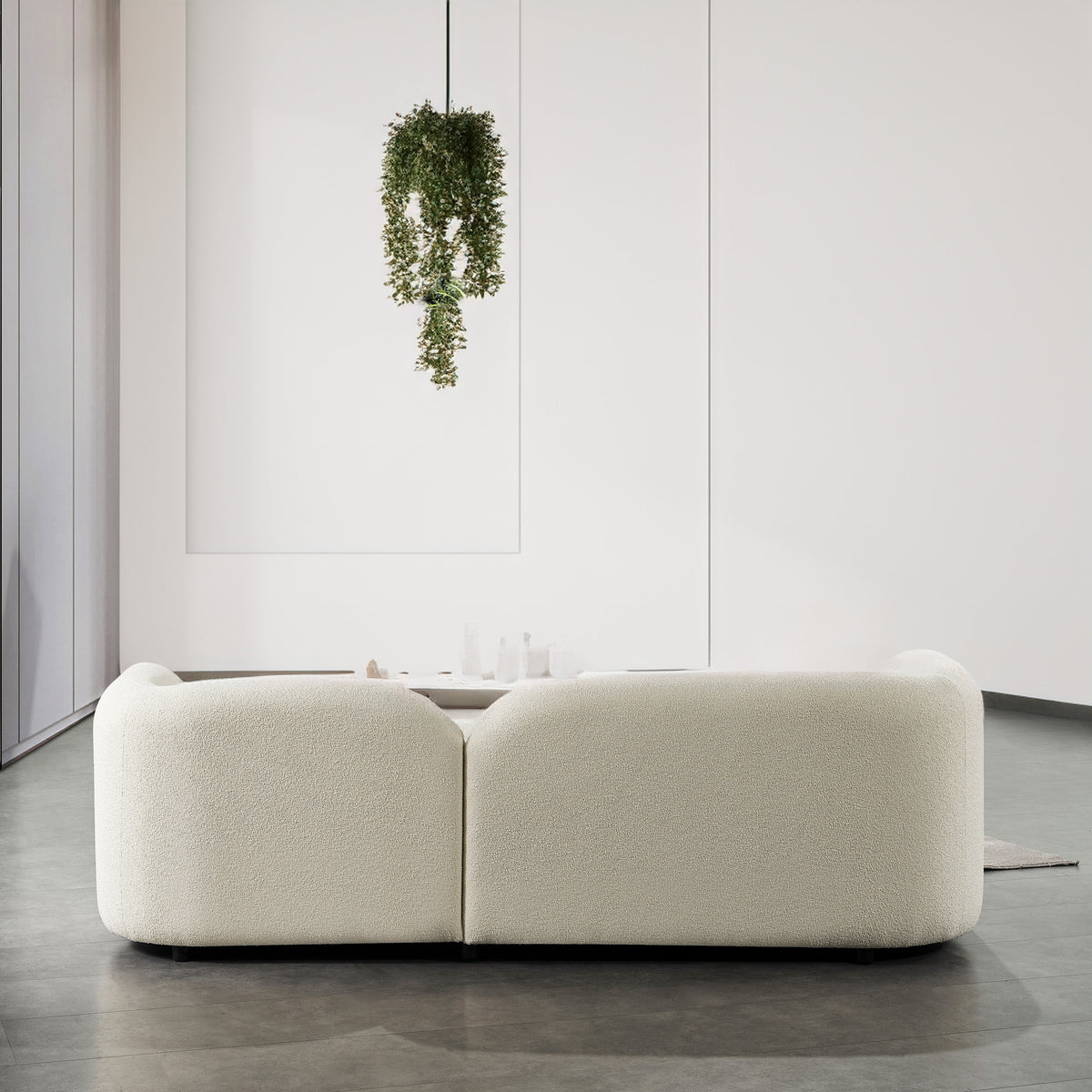 Donna Japandi Style Ivory Boucle Sofa by Ashcroft Furniture at Eve Furniture