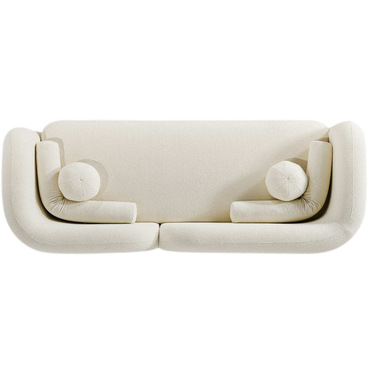 Donna Japandi Style Ivory Boucle Sofa by Ashcroft Furniture at Eve Furniture