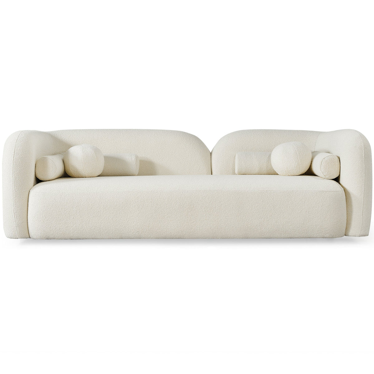 Donna Japandi Style Ivory Boucle Sofa by Ashcroft Furniture at Eve Furniture