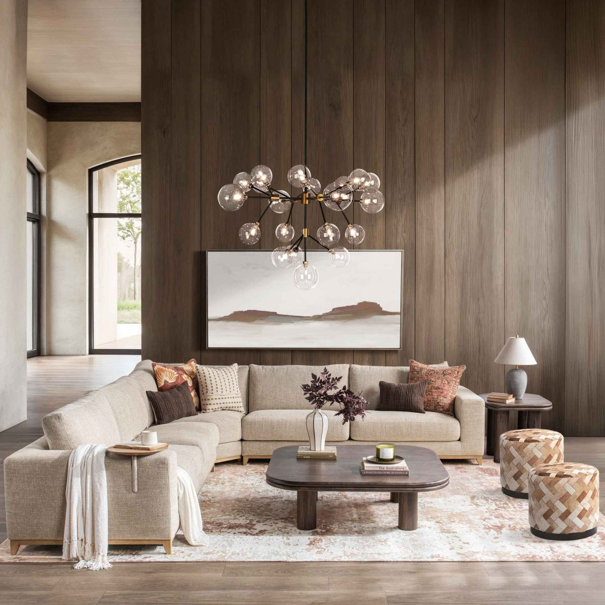Donovan Bisque Sectional by Classic Home at Eve Furniture