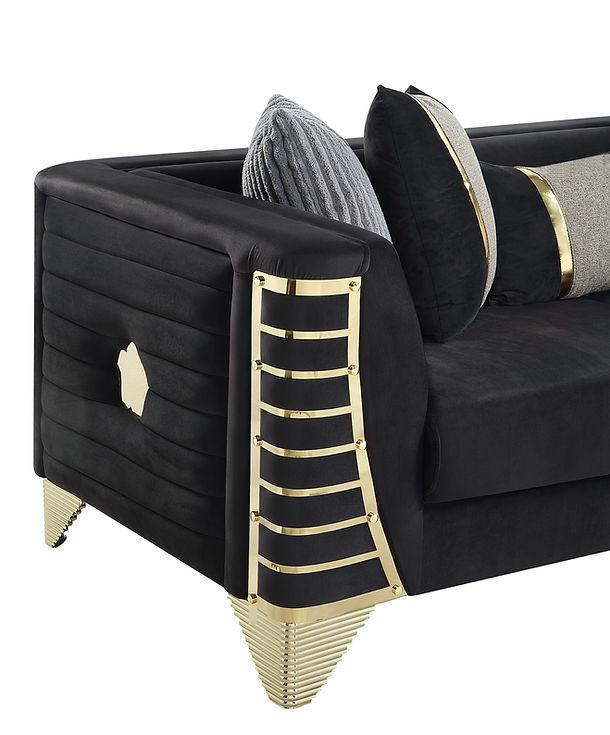 Donovan Black 3-Piece Sectional by New Era Innovations at Eve Furniture