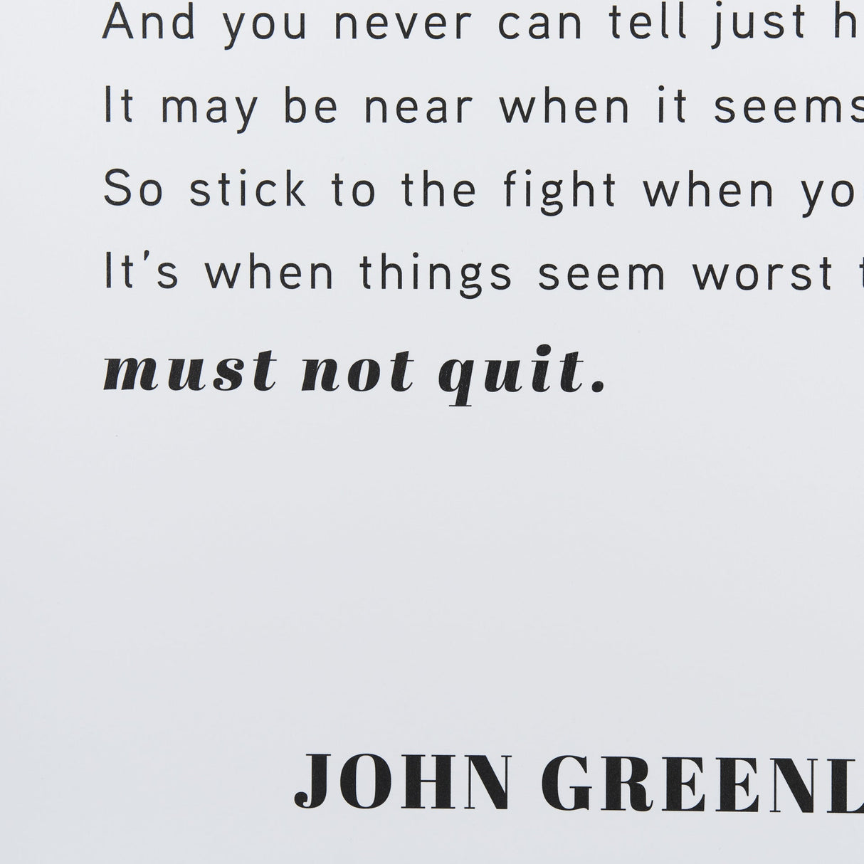 Don't Quit by Mercana Studio a Framed Art Print Matted under Glass by Mercana at Eve Furniture