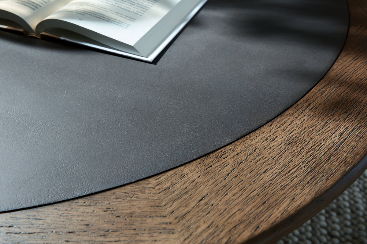 Dontayne Warm Brown Coffee Table by Ashley at Eve Furniture