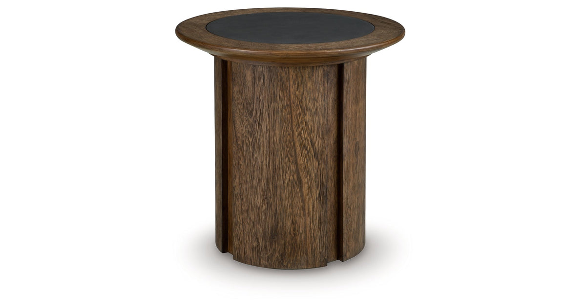 Dontayne Warm Brown End Table by Ashley at Eve Furniture