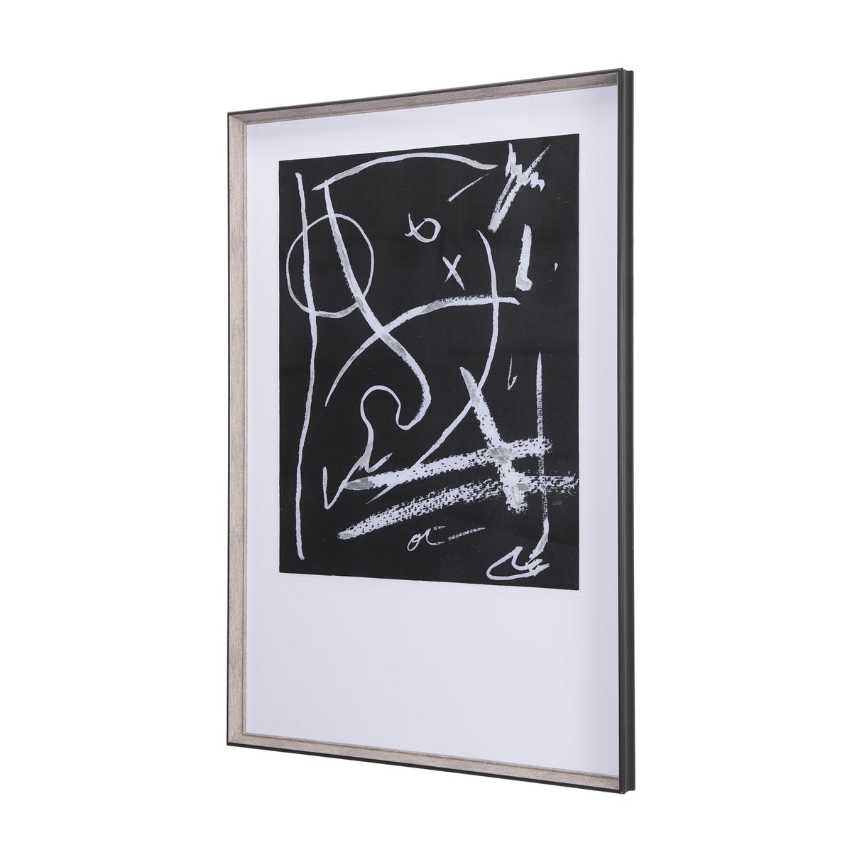 Doodle I by Mercana Studio a Hand Embellished Textured Framed Art Print Matted under Glass by Mercana at Eve Furniture