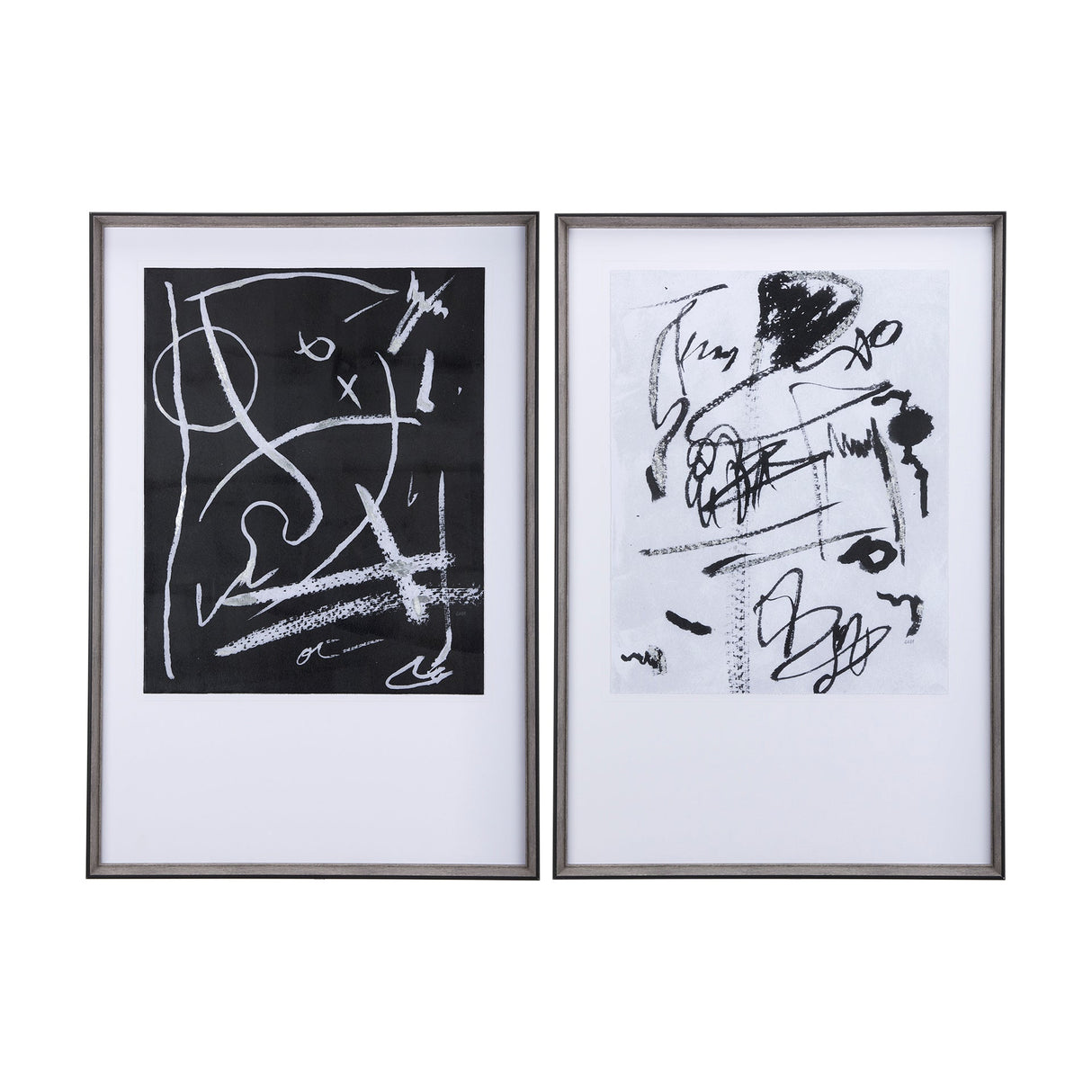 Doodle II by Mercana Studio a Hand Embellished Textured Framed Art Print Matted under Glass by Mercana at Eve Furniture