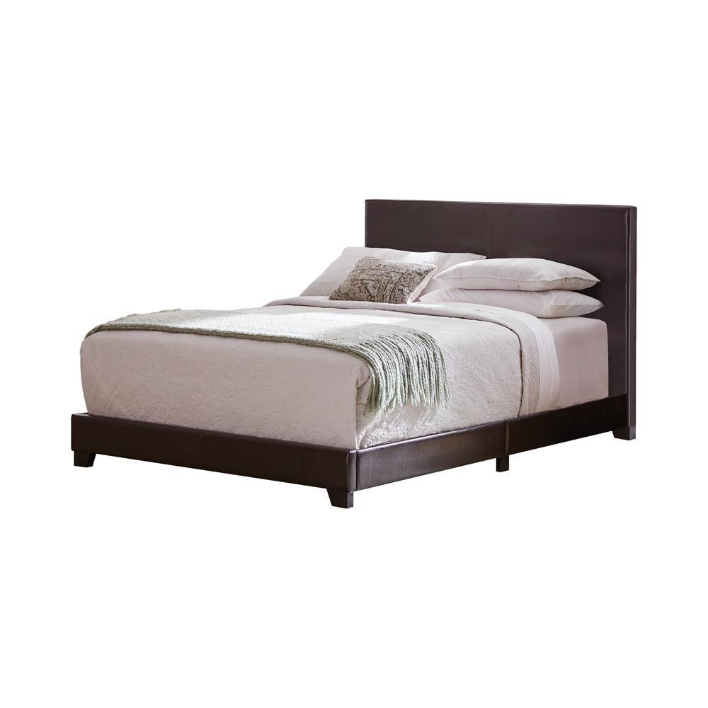 Dorian Brown Upholstered Eastern King Bed by Coaster at Eve Furniture