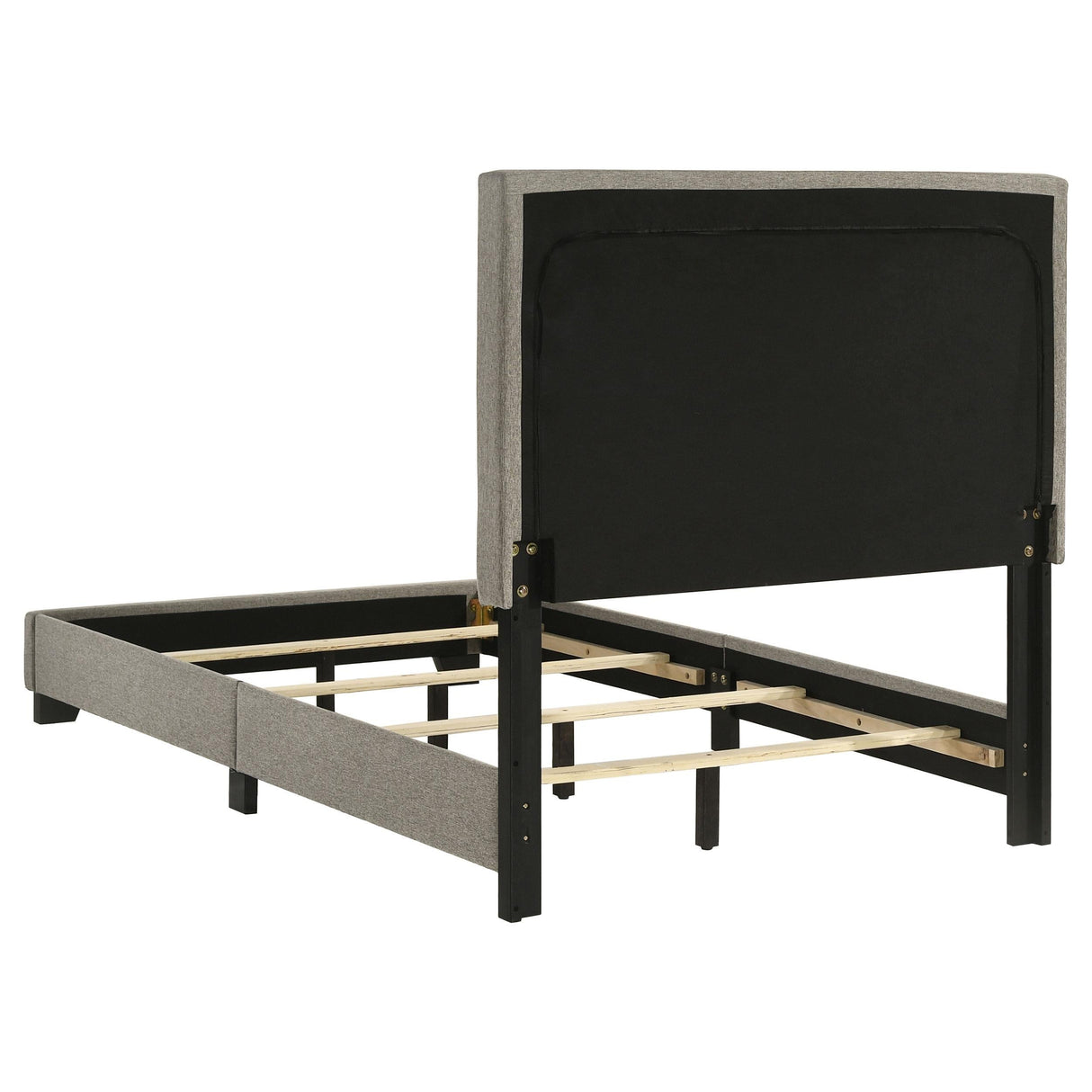 Dorian Taupe Upholstered Twin Panel Bed by Coaster at Eve Furniture