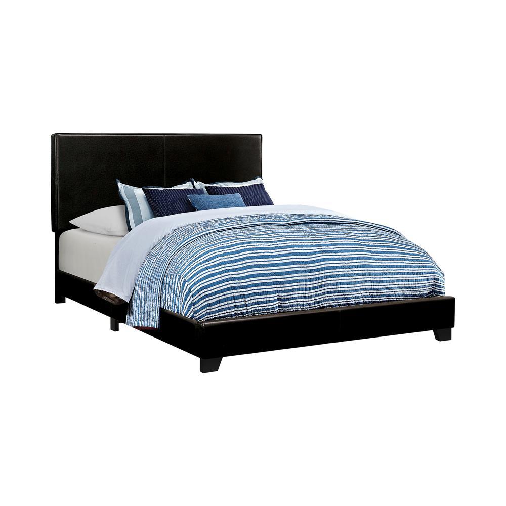 Dorian Black Upholstered Queen Bed by Coaster at Eve Furniture