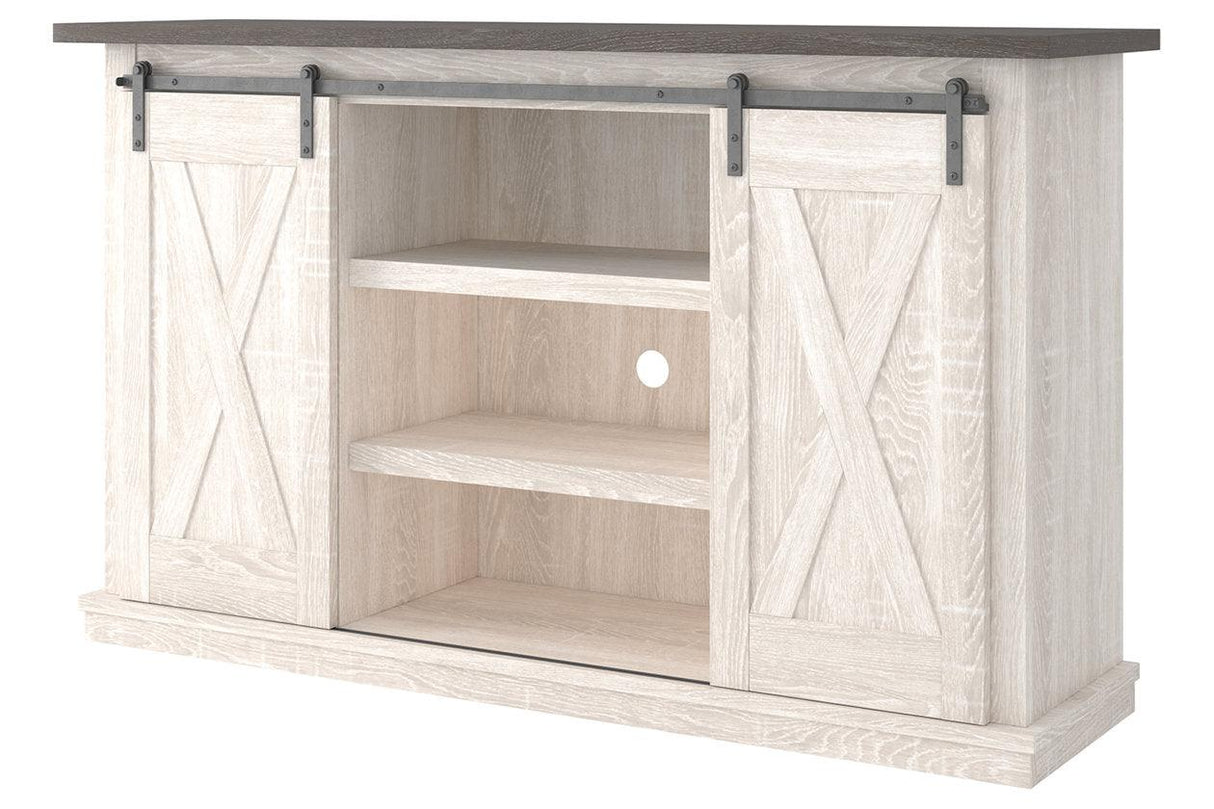 Dorrinson Two-tone 54" TV Stand by Ashley at Eve Furniture
