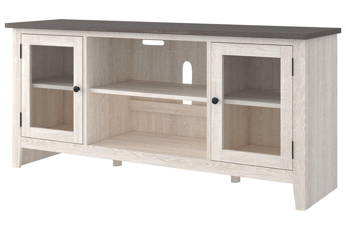 Dorrinson Two-tone 60" TV Stand by Ashley at Eve Furniture