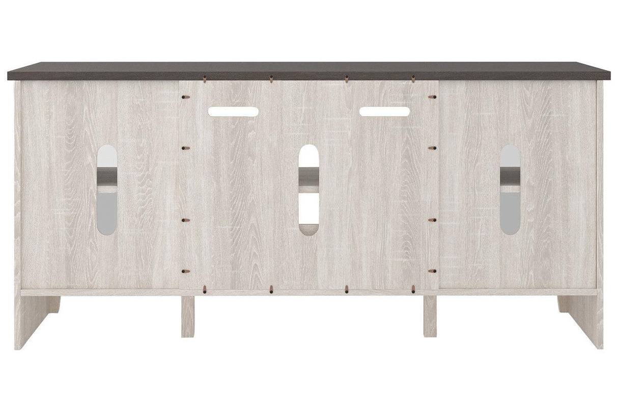 Dorrinson Two-tone 60" TV Stand by Ashley at Eve Furniture