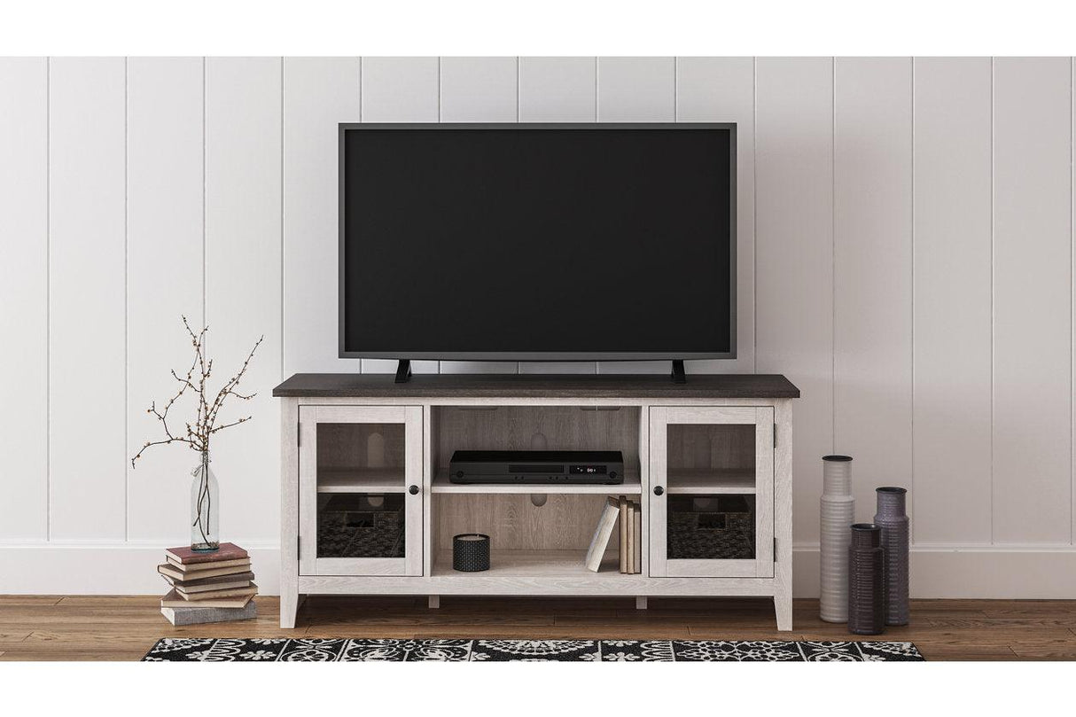 Dorrinson Two-tone 60" TV Stand by Ashley at Eve Furniture