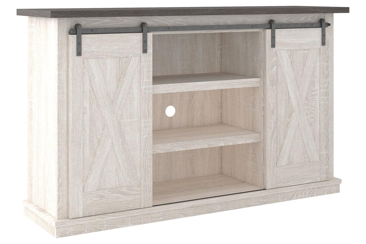 Dorrinson Two-tone 54" TV Stand by Ashley at Eve Furniture
