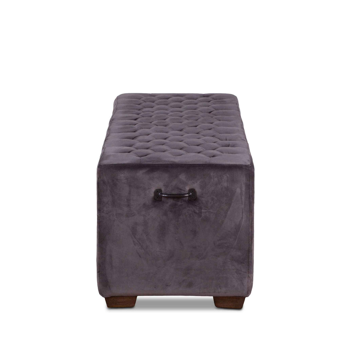 D'Orsay 59" Upholstered Bench in Asphalt Velvet