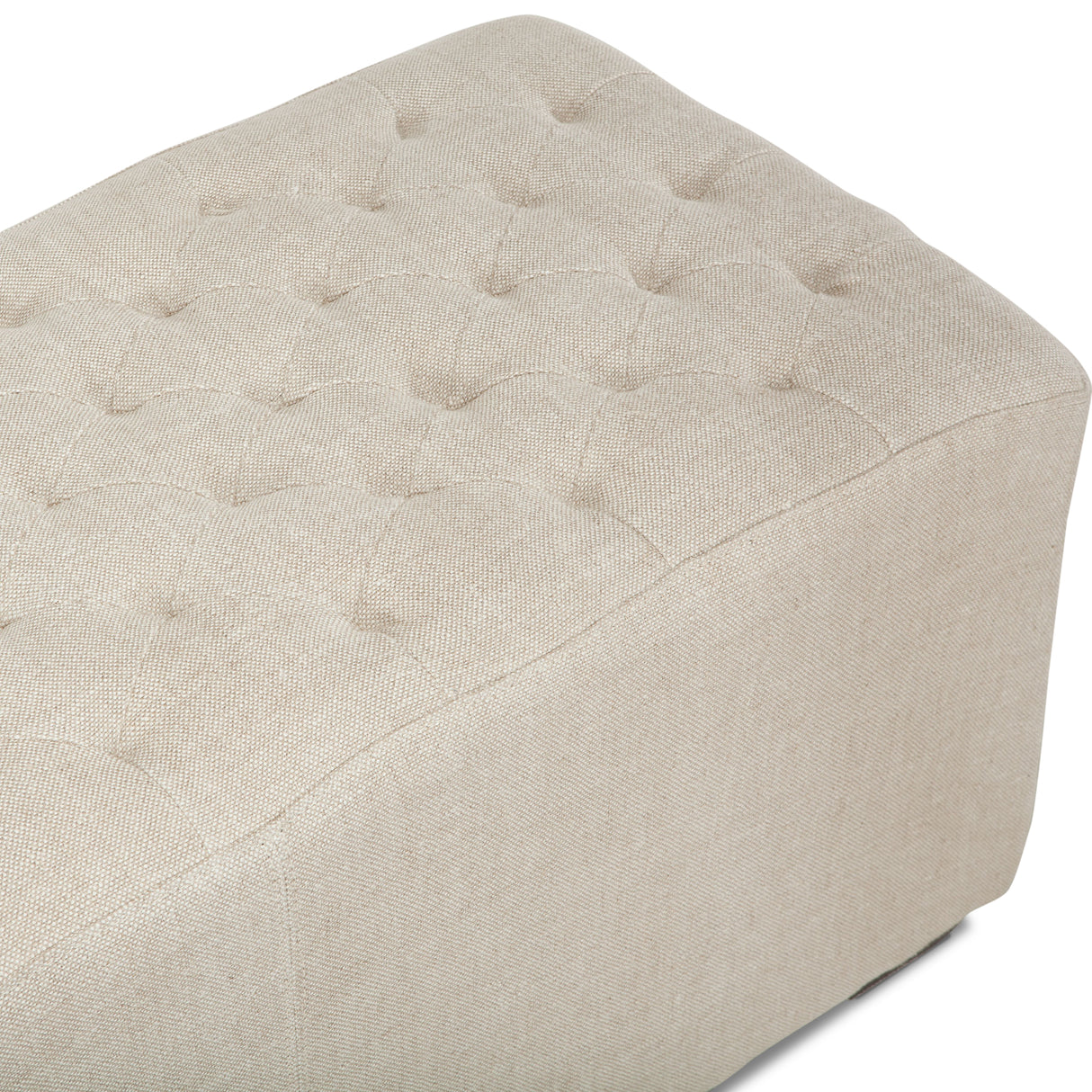 D'Orsay 79" Upholstered Bench in Beige Linen by Home Trends & Design at Eve Furniture