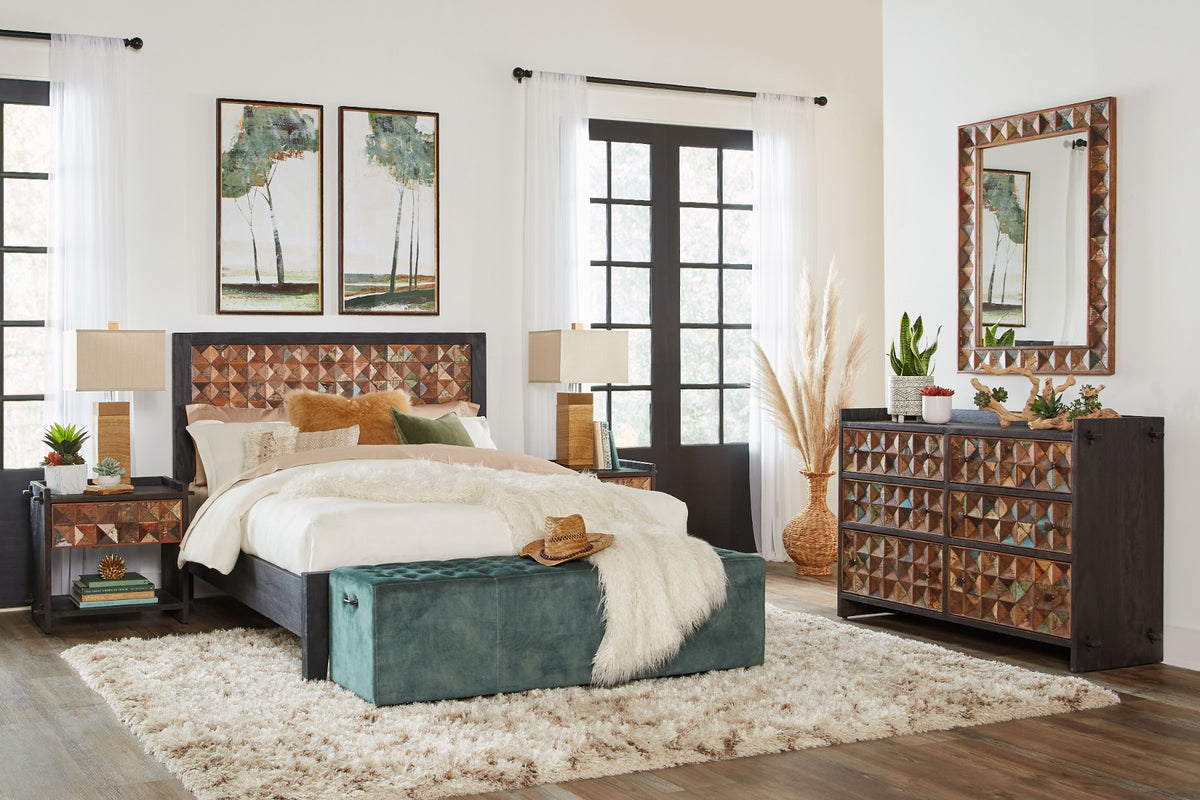 D'Orsay 79" Upholstered Bench in Green Velvet by Home Trends & Design at Eve Furniture
