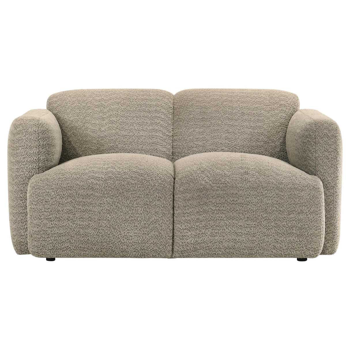 Dorset 2-piece Upholstered Round Track Arm Sofa Set Brown by Coaster at Eve Furniture