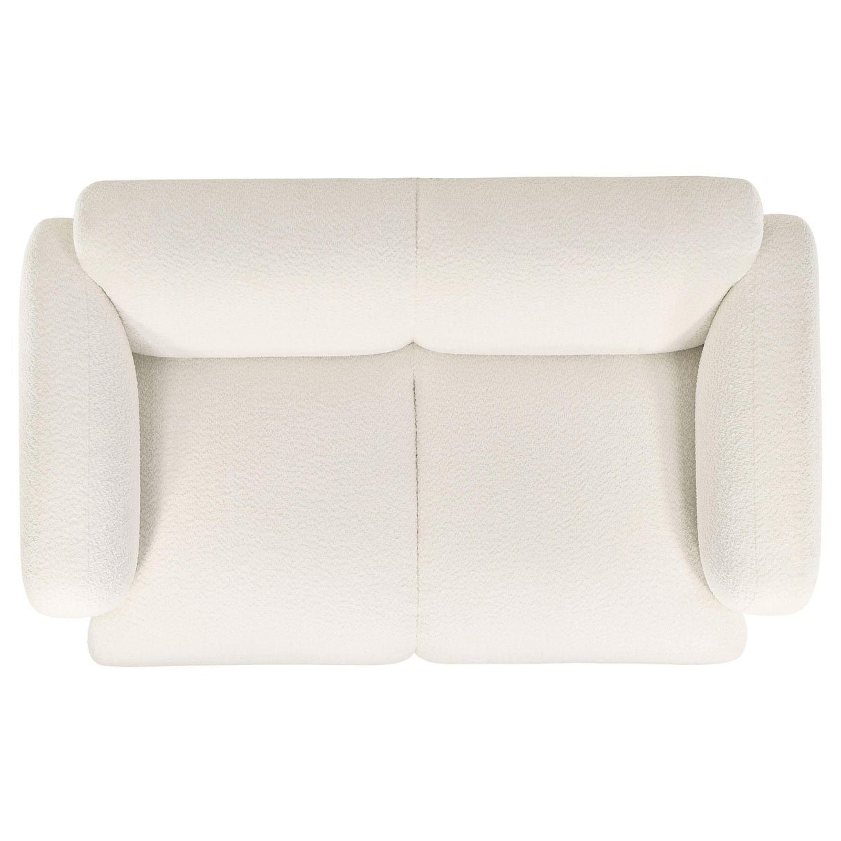 Dorset 2-piece Upholstered Round Track Arm Sofa Set White by Coaster at Eve Furniture