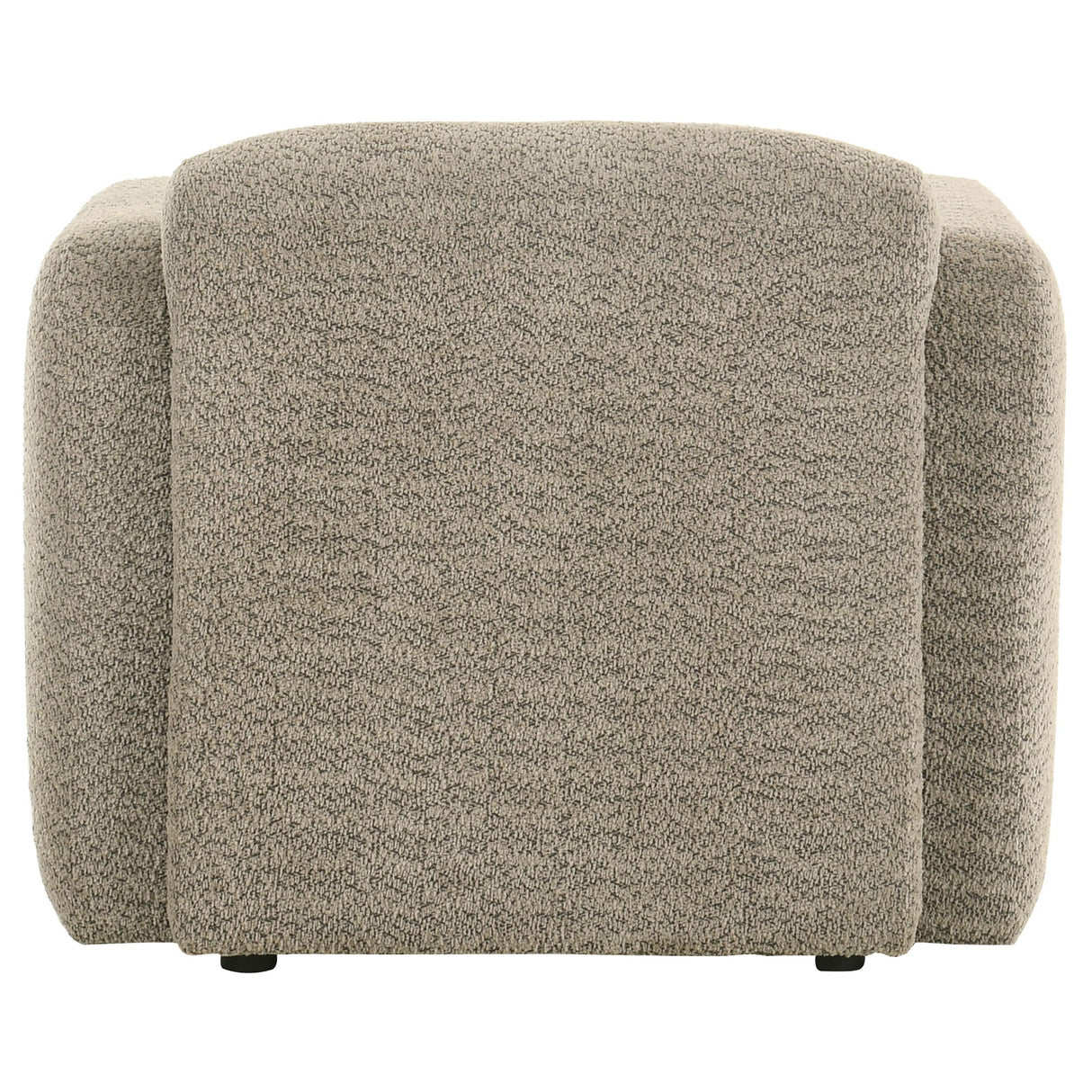 Dorset Brown Fabric Upholstered Round Track Arm Accent Chair by Coaster at Eve Furniture