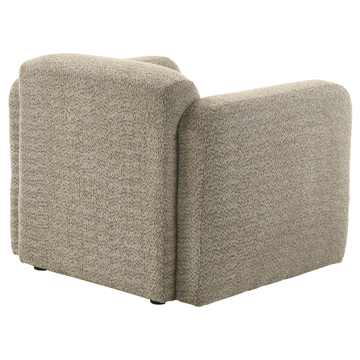 Dorset Brown Fabric Upholstered Round Track Arm Accent Chair by Coaster at Eve Furniture